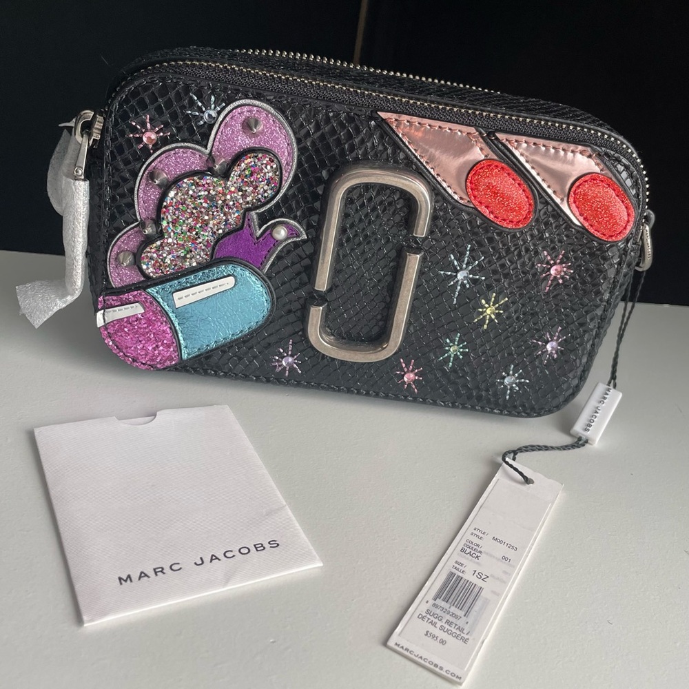 Marc Jacobs X Julie Verhoeven Leather Python Snake Snapshot Camera Bag - Picture 6 of 16